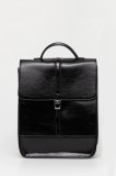 Answear Lab ghiozdan de piele culoarea negru, mare, neted