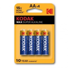 KODAK - BATERIE ALCALINE MAX AA LR6 BLISTER * 4 foto