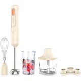 Cumpara ieftin Blender mixer cu baterie 5 in 1, 60W, fara fir, 0.5L, alb, Decakila KMJB042W