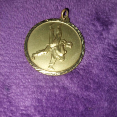 Medalie/distintie Sportiva Judo/Judoca-LIBERTAS,Aurie Superba,3,2 cm diametru