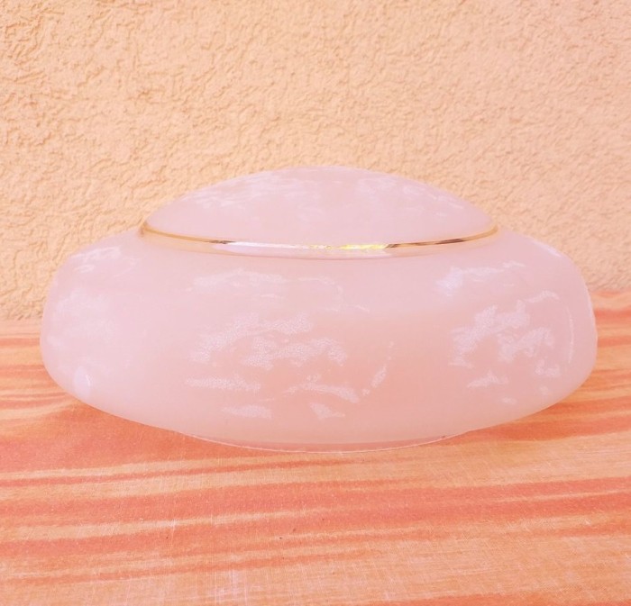 sticla abajur ptr veioza lampa aplica lustra plafoniera corp iluminat 30cm diam.