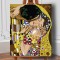 Set pictura pe numere (panza) Un fragment din Sarutul Klimt 50x40 cm
