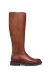 Geox ghete de piele D SERILDA culoarea maro, cu toc plat, D46WYA 00043 C6002