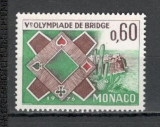 Monaco.1976 Olimpiada de bridge SM.613, Nestampilat