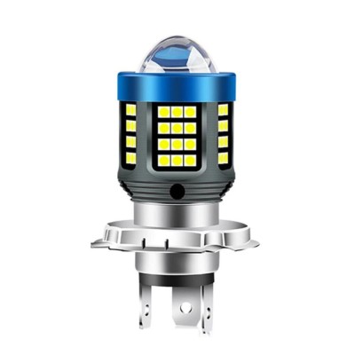 Bec H4, LED SMD, 160W, 6000k, 12/80V, lupa, doua faze foto