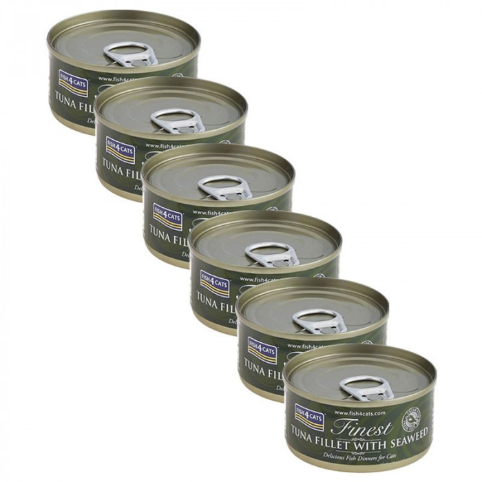 Fish4cats Finest Tuna &amp;amp; Seaweed 6 x 70 g