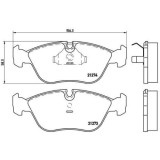 Placute frana Volvo 850 (854) 06.91-10.97, 850 Estate (855) 04.92-10.97, C70 I Convertible (873) 03.98-10.05, C70 I Coupe (872) 03.97-09.02, S70 (874