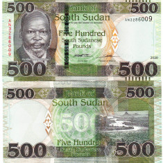 Sudanul de Sud 500 Pounds 2020 P-16b UNC