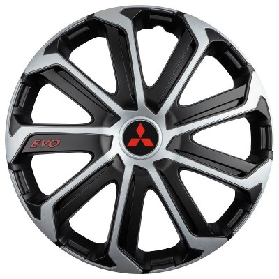 Set 4 Capace Roti Evo Gri-Negru R14, Pentru MITSUBISHI foto