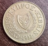 C50 CL 1 - Moneda foarte veche - Cipru - 20 centi - 1992
