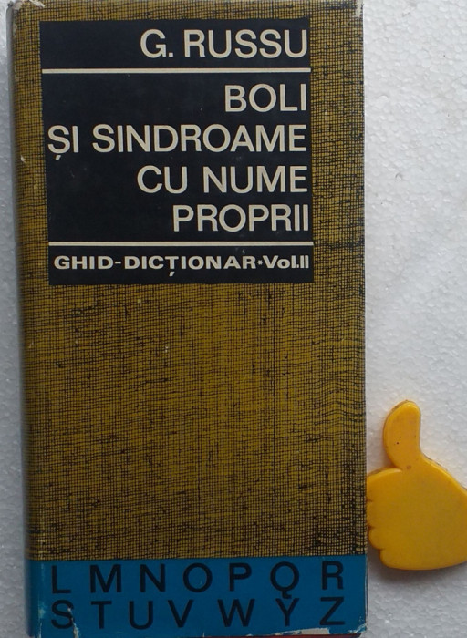 Boli si sindroame cu nume proprii, vol. 2 George Russu