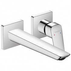 Baterie lavoar cu ventil, Hansgrohe, Logis Fine, cu pipa de 20.6 cm, crom