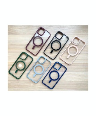 Husa Clear Magnetic Case Apple iPhone 12 Pro Max Albastru Deschis foto