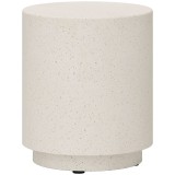 HOMCOM Masă laterală cu aspect beton 37 cm x 37 cm x 43 cm Pulbere anorganică de minereu Gri | Aosom Romania