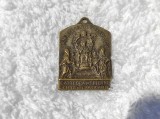 MEDALION PAPA PIUS XII cu SCAUNUL SFANTULUI PETRU 1950 VATICAN de colectie UNIC
