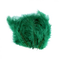 Set 20 pene decorative strut, lungime 9-16 cm, Verde inchis