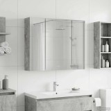 vidaXL Dulap cu oglindă pentru baie Gri din beton 60 x 14,5 x 50 cm 889074