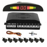 Auto Universal Parktronic Senzor de parcare Led 8 Senzori Negru cu Alerta Sistem Sonor