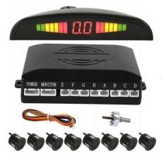 Auto Universal Parktronic Senzor de parcare Led 8 Senzori Negru cu Alerta Sistem Sonor