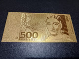 Bancnota 500 Mark Replică Gold, iShoot