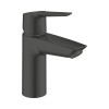 Baterie Lavoar GROHE Start, Monocomanda, Negru Mat, Cartus Ceramic, Ventil Push-Open, Racord Flexibil 3/8, Montaj Chiuveta