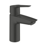 Cumpara ieftin Baterie Lavoar GROHE Start, Monocomanda, Negru Mat, Cartus Ceramic, Ventil Push-Open, Racord Flexibil 3/8, Montaj Chiuveta