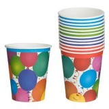 Pahare de Carton Colorate pentru Petrecere &ndash; Model Balon, CMCLASS