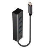 HUB USB 3.2-C la 4 x USB-A, Lindy L43325