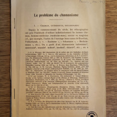 Mircea Eliade – Problema șamanismului, articol cu dedicația lui Eliade