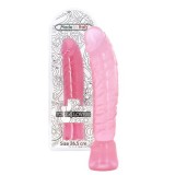 Dildo XXL, Roz Transparent [26,5 cm x 5 cm ]