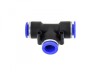 Conector Pneumatic T 12mm GEKO G03044 PU/PE, Furtun Aer Compresat, Racord Automat