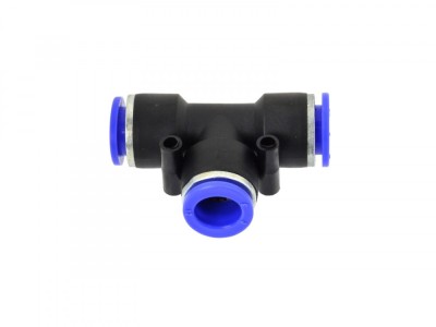 Conector furtun pneumatic PU/PE, tip T, 12mm, GEKO G03044 foto