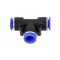 Conector furtun pneumatic PU/PE, tip T, 12mm, GEKO G03044