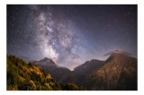 Tablou Canvas pe munți cu tema Răsuflarea infinitului, 39 x 26 cm, CMCLASS