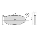 Placute frana sinter Suzuki GSR 600 spate Cod Produs: MX_NEW 225103063RM