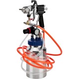 Pistol pneumatic pentru vopsit cu vas sub presiune, duza 2 mm, capacitate rezervor 2 litri, Kraft