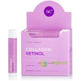 Colagen Retinol - Colagen Marin Hidrolizat Lichid Tip 1 si 3 cu 12500mg, Retinol 800mcg, Acid Hialuronic 75mg, Biotina 5000mcg, Vitamine 20 fiole