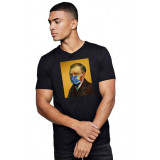 Tricou barbati negru - Van Gogh in Pandemie - M