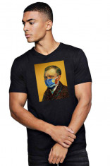 Tricou barbati negru - Van Gogh in Pandemie foto