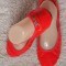 BALERINI DAMA LAC CORAI NEON FIRMA GUESS OPINCUTE FEMEI PIELE NATURALA