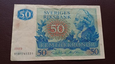 Suedia -50 Kronor 1989 foto