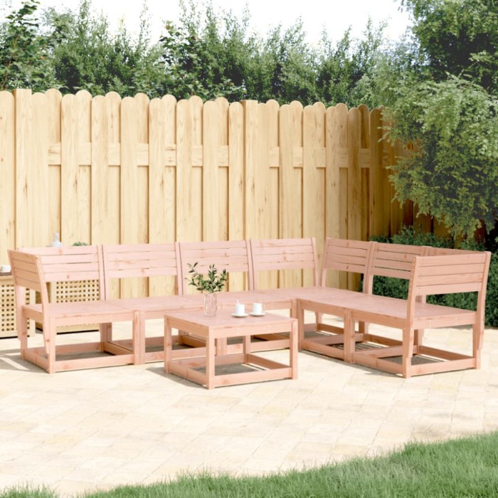 vidaXL Set canapea de grădină, 6 piese, lemn masiv Douglas 3217018