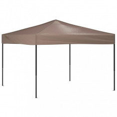 Cort pliabil pentru petrecere, gri taupe, 3x3 m