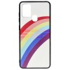 Husa Telefon Samsung Galaxy A21s, TPU, Rainbow, Protectie, Culori Vibrante