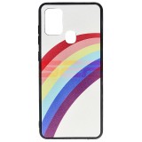 Husa Telefon Samsung Galaxy A21s, TPU, Rainbow, Protectie, Culori Vibrante