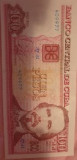 100 pesos cuba 2016 unc