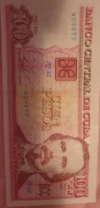 100 pesos cuba 2016 unc foto