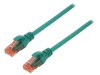 Cablu Patch Cord U/UTP Cat6 LSZH Verde 10m Digitus