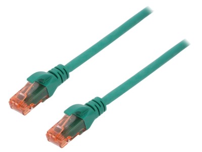 Cablu Patch Cord U/UTP Cat6 LSZH Verde 10m foto