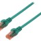 Cablu Patch Cord U/UTP Cat6 LSZH Verde 10m
